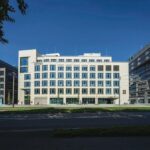 Klinkerfassaden im neuen Büro- und Gewerbequartier 'Die Macherei' in München